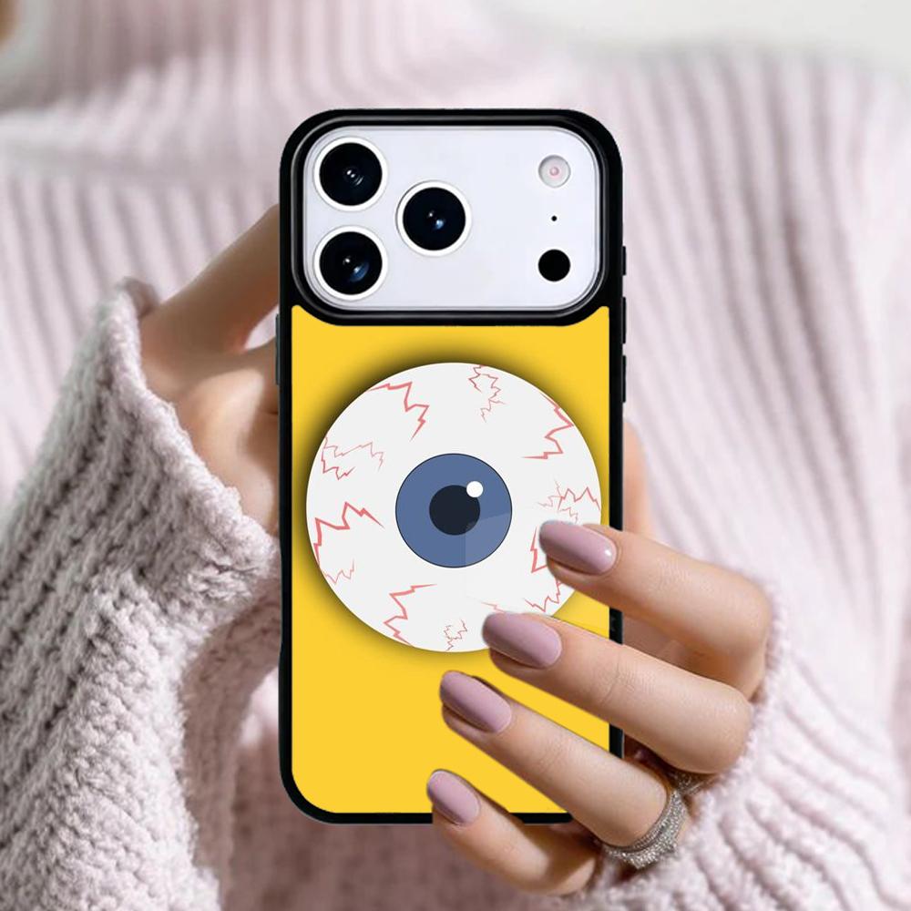Чехол для телефона с сумасшедшим узором из глазных яблок Для Apple iPhone 17 Air 16E 15 14 Plus 13 12 11 Pro Max Mini Funda Cover
