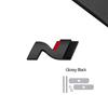 Glossy Black N Power Emblem Car Styling 3D Sticker Metal Front Hood Grille Badge For Hyundai I30 I20 Tucson IX35 Getz Accent XX45