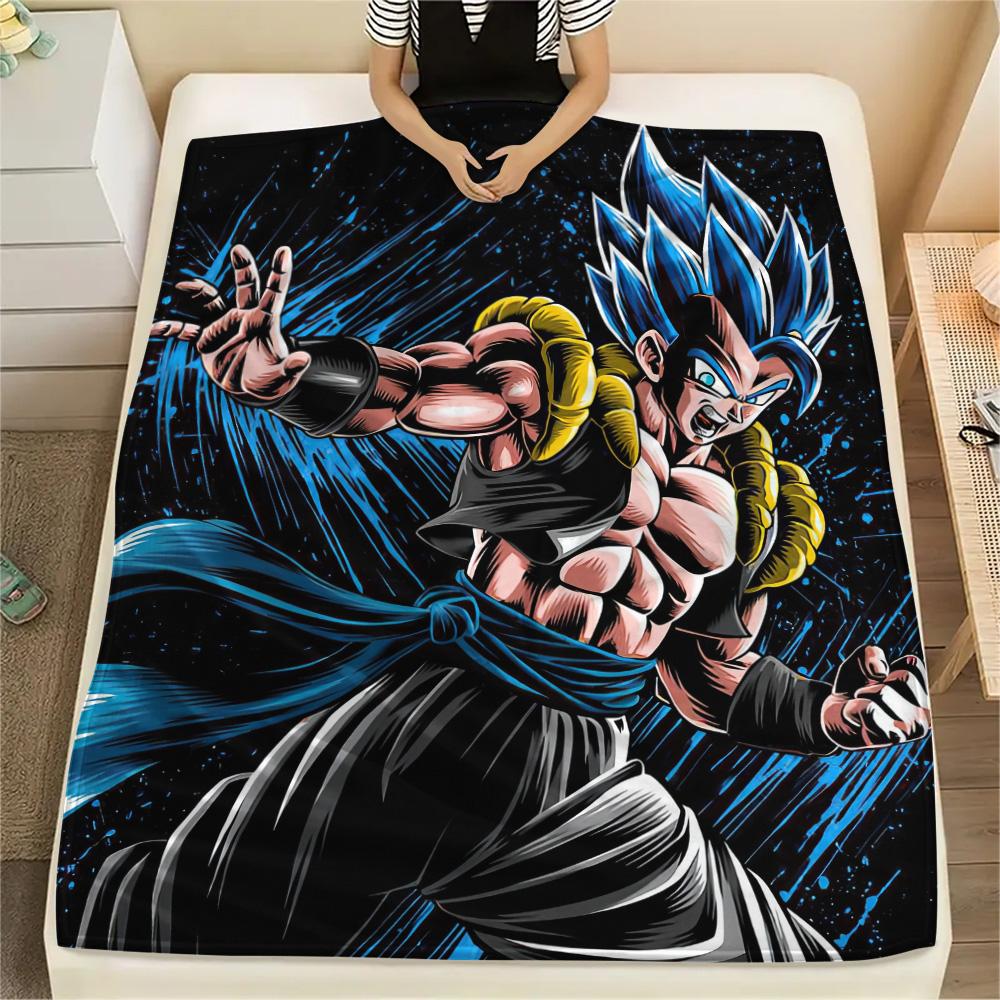 Dragon Ball Print Flannel Blanket, High quality Comfortable for All Seasons, Home Decor, Warmth and Comfort