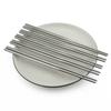 Chinese Chopsticks 5 Pairs Set Silver 304 Stainless Steel Food Grade Reusable Chopsticks Tableware Noodle Sushi Sticks