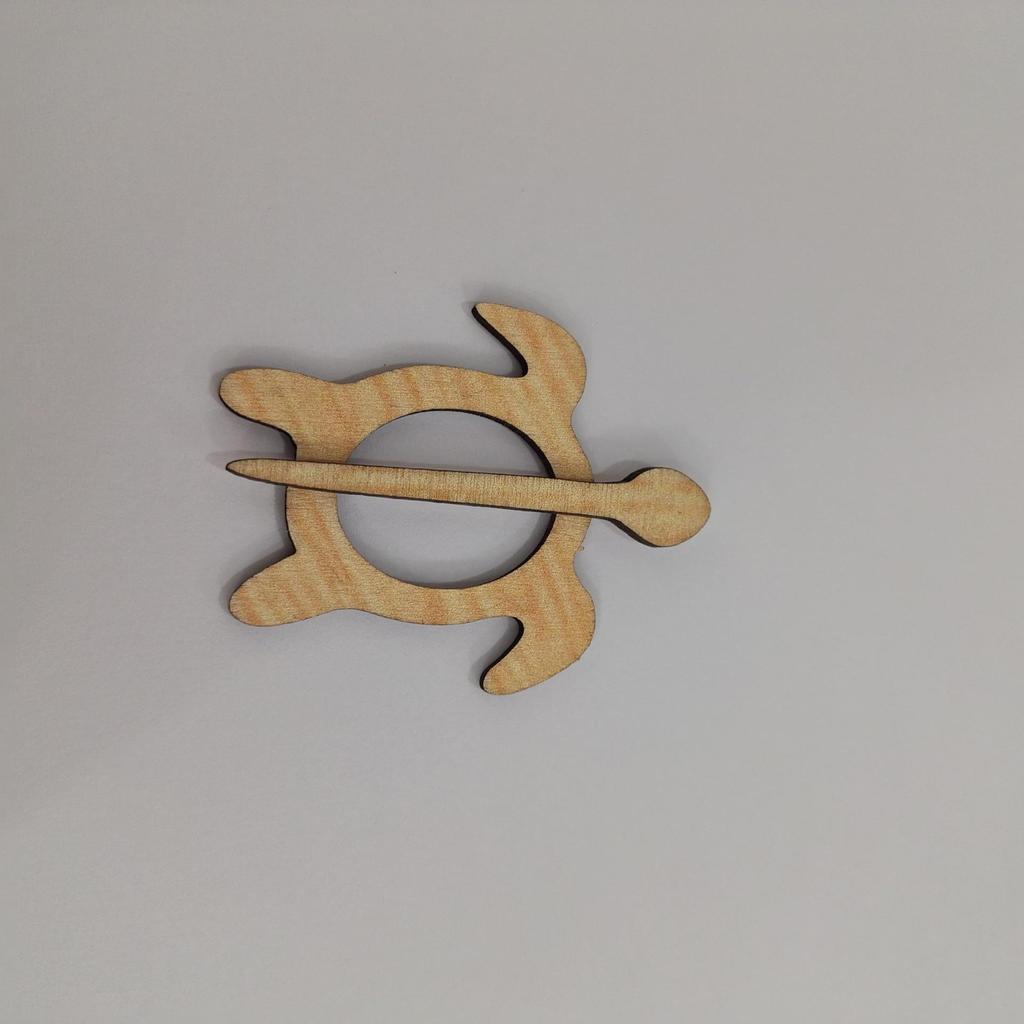 Брошь-булавка для шарфа и шали в виде животного из дерева - подарок для женщин