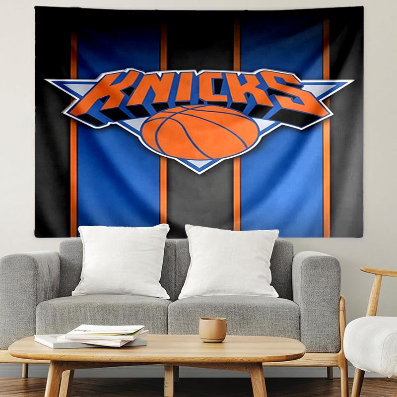 New York Knicks Tapestry, Wall Hanging Tapestry, Pattern Tapestry for Dorm Bedroom Living Room Wall Art Photography Backdrop