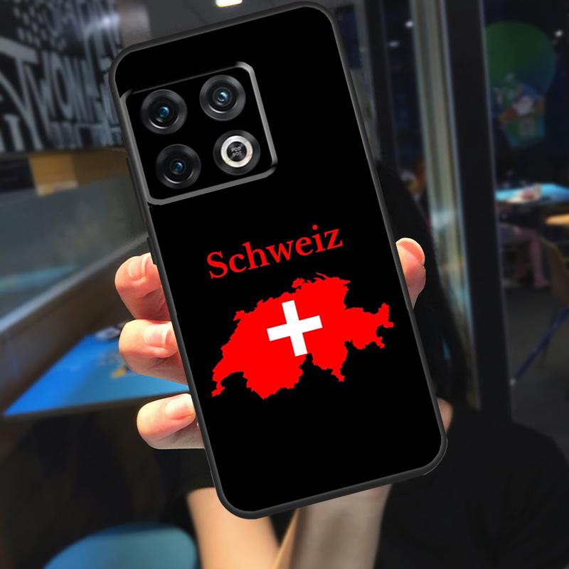 Switzerland Swiss Flag Funda For OnePlus 10T 8T 9RT 12 13 13R 11 9 10 Pro OnePlus Nord 4 CE 2 3 Lite N20 N30 Case