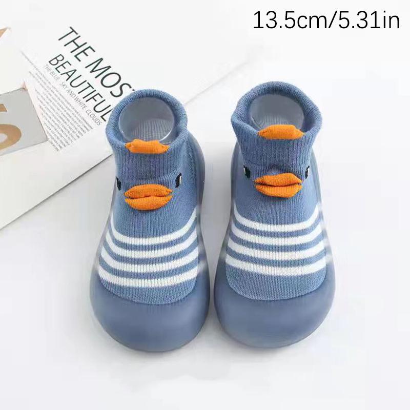 Мягкая детская обувь для малышей, детские туфли, носки-тапочки, детская обувь с рисунком, нескользящая резиновая подошва, детские туфли, мягкие вязаные