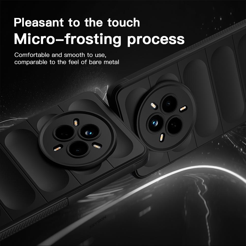 KEYSION Противоударный матовый чехол для телефона Realme 14 Pro 5G, противоскользящий мягкий силиконовый чехол для задней панели телефона OPPO Realme 14 Pro+5G