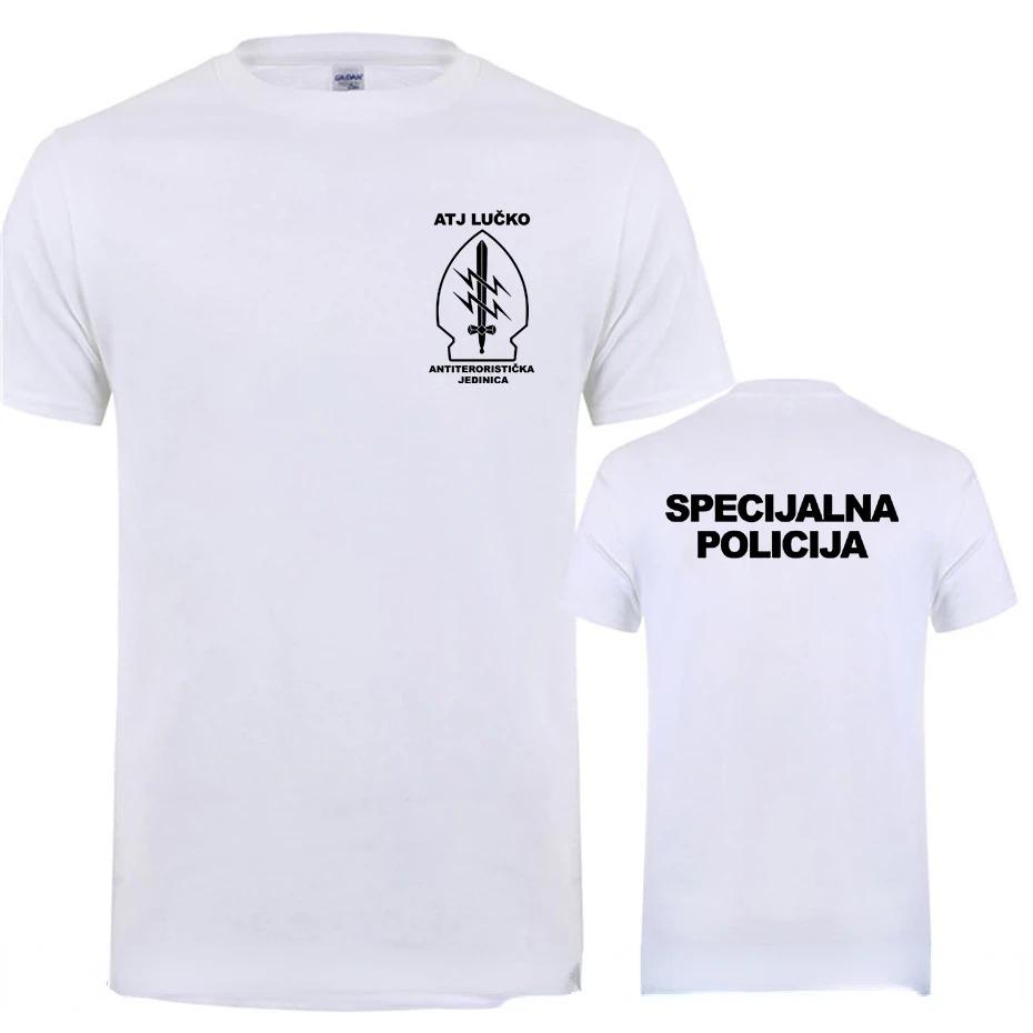 Croatian Counter Terrorism Special Unit Force Tshirt Man Men Short Sleeved Tops Tee Shirt Summer Casual Short Sleeve