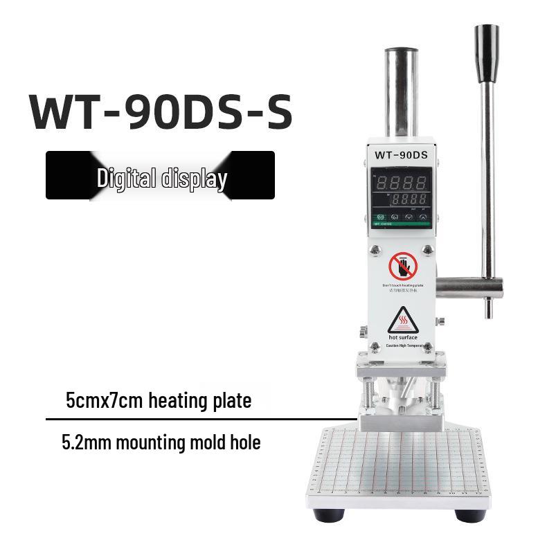 Компактный ручной станок для горячего тиснения фольгой и эмбоссирования кожи и бумаги