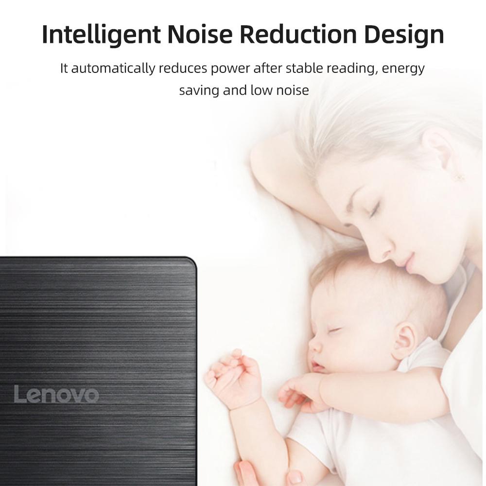Lenovo GP70N USB2.0 Внешний оптический привод DVD-рекордер Компактный дизайн Поддержка чтения и записи