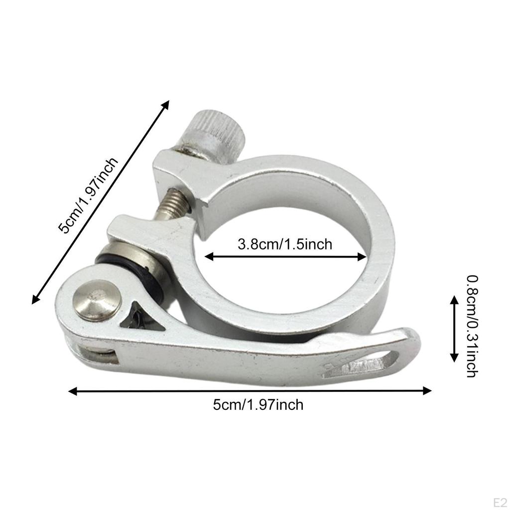 Bike Seat Post Clamp Seatpost Aluminum Alloy Spare Parts Inner Diameter 38mm Quick Release for
