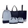Set Quilted Bag Case Clothes Large N8150200 Kindergarten/Admission 5-piece (Lesson Q/Shoe Q/Gym Bag/Lunch Bag/Cup Bag)