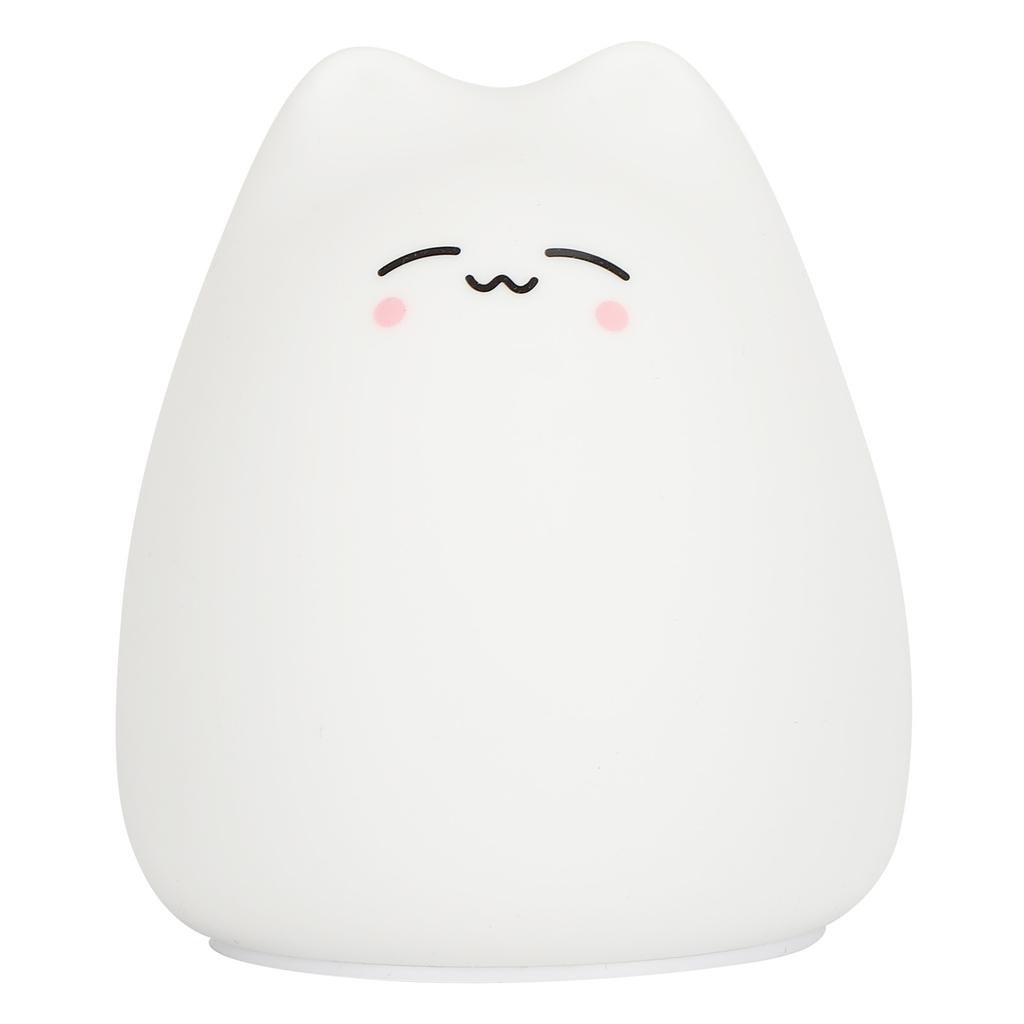 Table Lamp Mini Silicone Lighting Light Children Bedroom Night 7‑Color LED Eye Protection