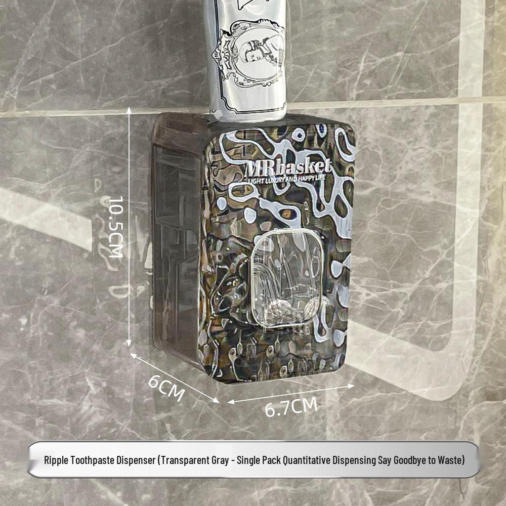 Wall-Mounted Toothbrush Holder with Suction Cup and Mouthwash Cup