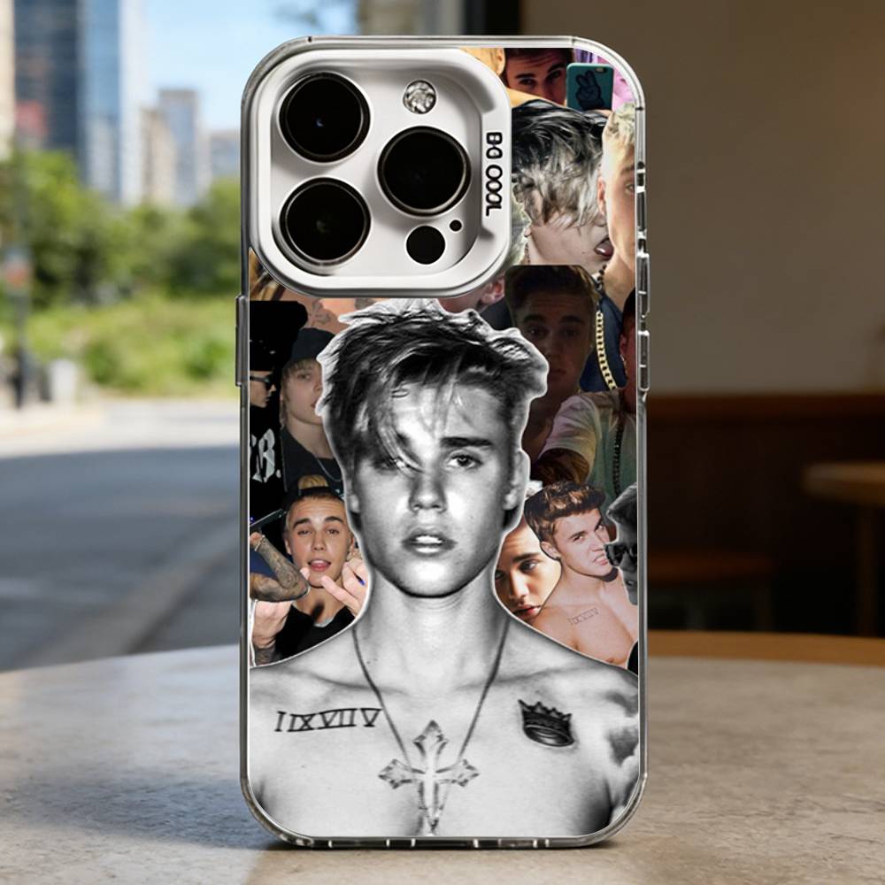 Чехол J-Justin B-Bieber для iPhone 16 15 14 13 12 11 Pro Max Plus Air 16E X XR XS Max Жесткий противоударный бампер