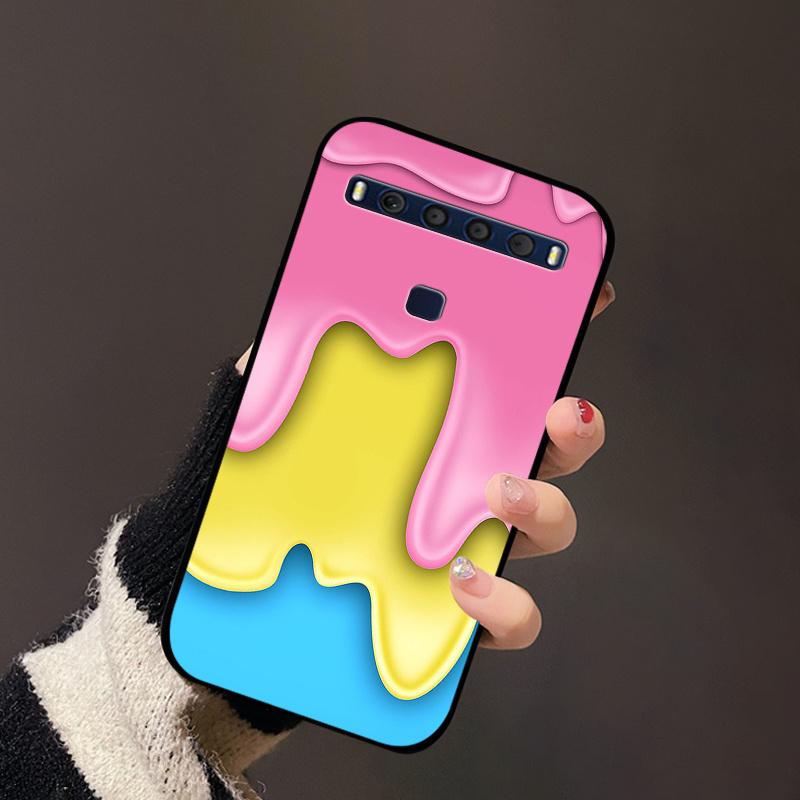 For TCL 10 Lite Case Silicon TPU Flower Landscape Phone Cases On for TCL 10L T770H T770B Portector Soft Cover 10Lite 4187U