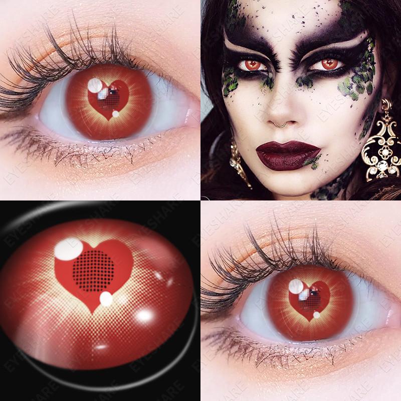Eyeshare 1 пара косплей контактных линз для глаз для вампирской вечеринки, косплея, цветные мягкие линзы 14,5 мм, линзы на Хэллоуин