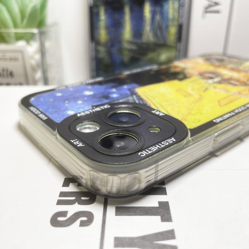 Эстетичный Чехол для Телефона с Картинами Ван Гога Для iPhone 16 15 14 13 12 11 Pro Max Mini X XS SE 7 8 Plus 16E Ударопрочный Мягкий Чехол Fundas