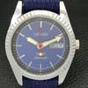 REFURBISHED CITIZEN AUTOMATIC 8200 JAPAN MENS DAY&DATE BLUE DIAL WATCH a432565-2 R112-a432565