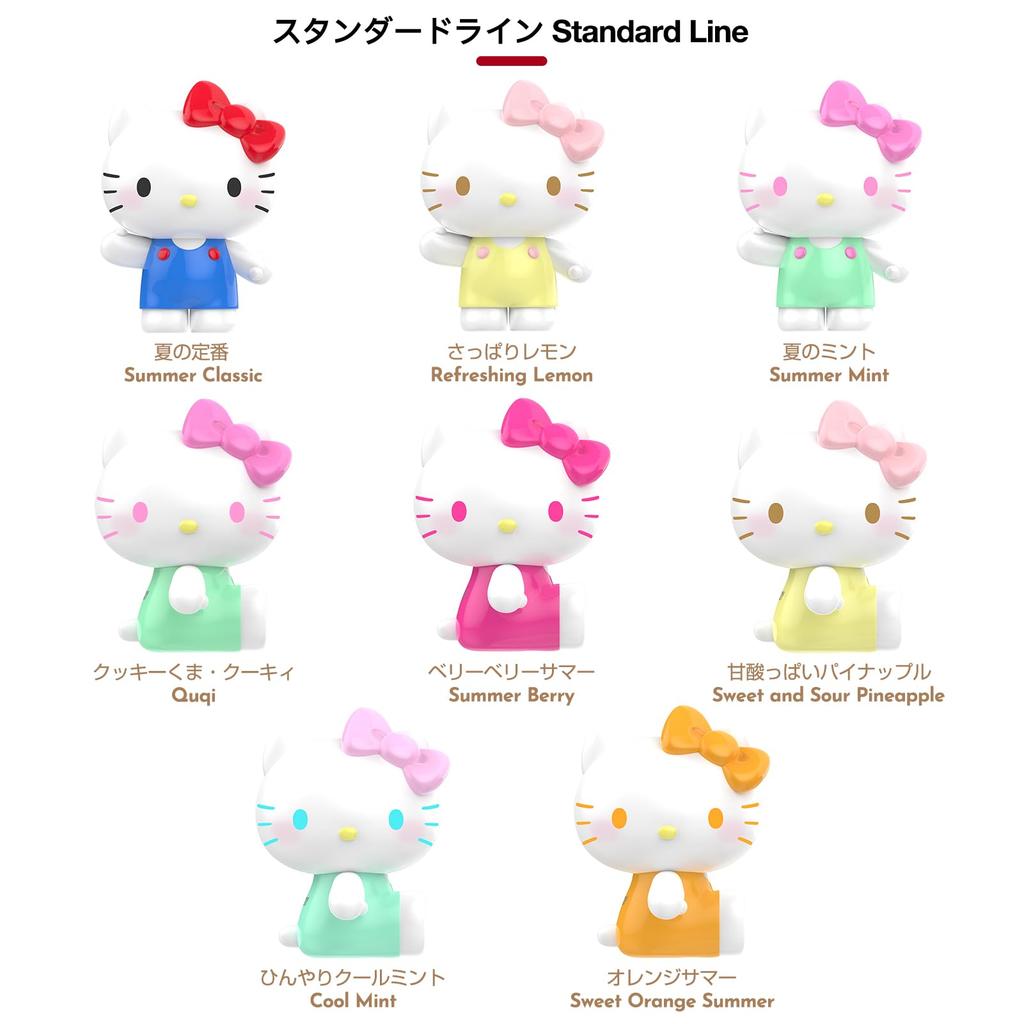 TOP TOY Hello Kitty Летняя Радужная Конфетная Серия [3 штуки] Гашапон Фигурка Сюрприз Мягкий Винил ПВХ Премиум Игрушка Подарок на День Рождения SANRIO Персонаж Sanrio