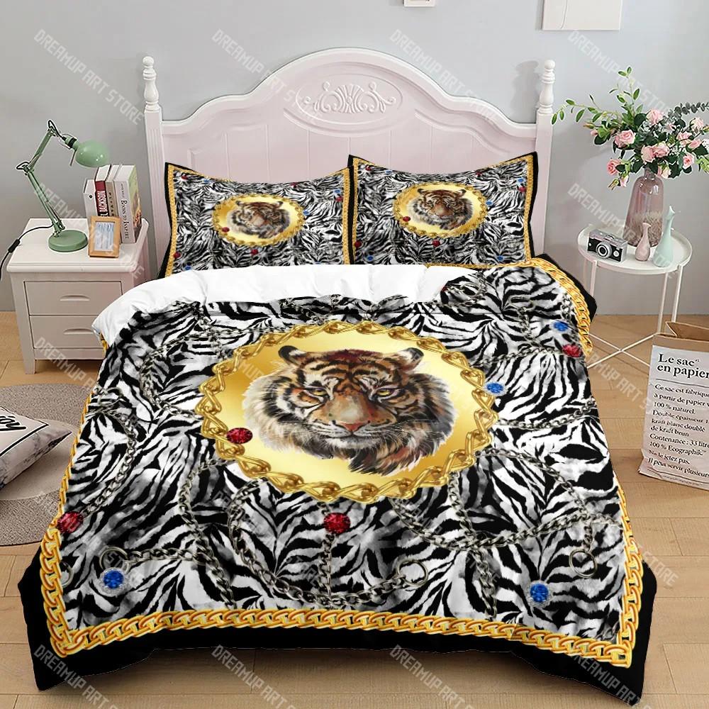 Комплект постельного белья Chains Baroque Pattern Bohemian Small Single Twin Double Queen King Size Комплект постельного белья для взрослых и детей Пододеяльник