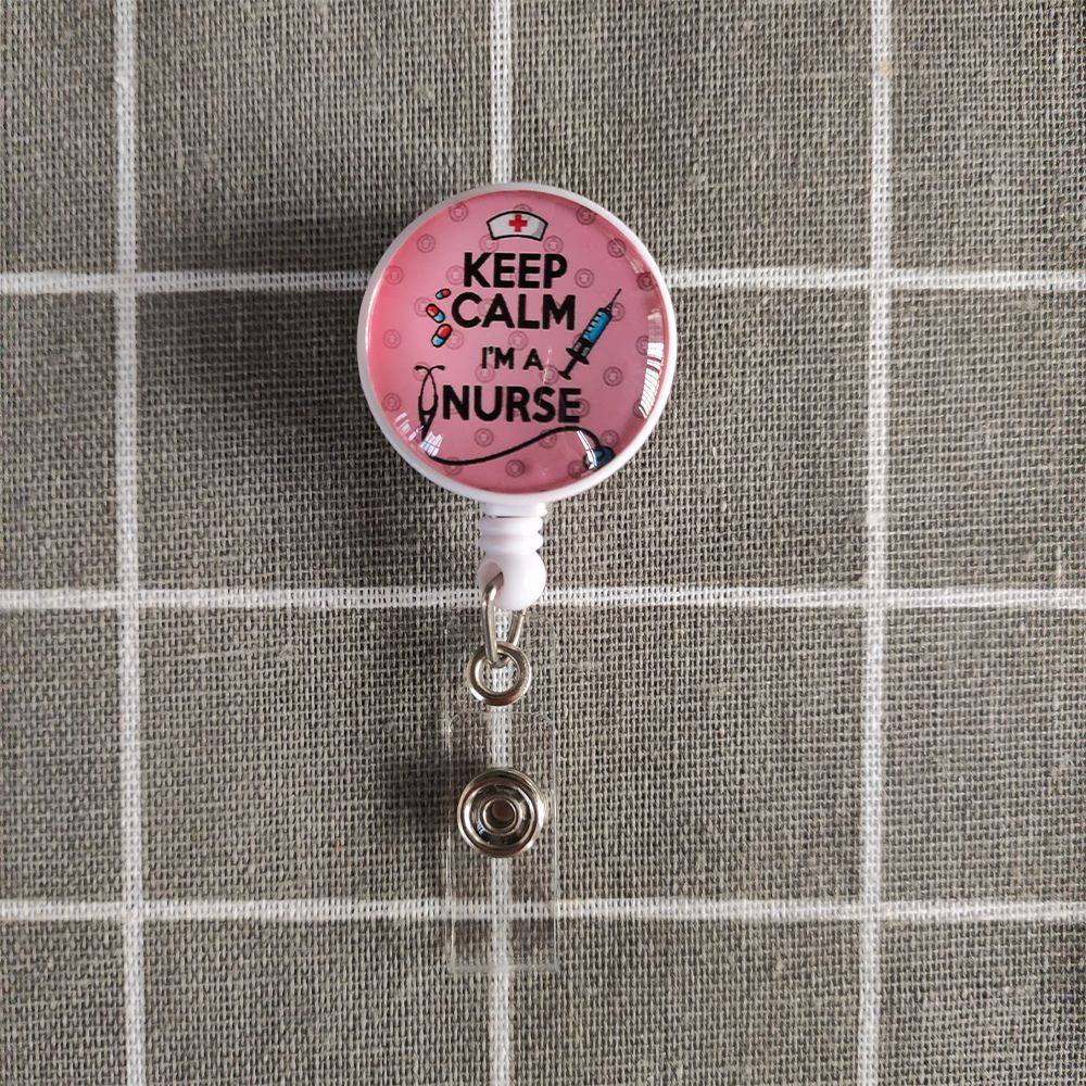 9 стилей рабочий бейдж с выдвижным держателем для медсестры, милый бейдж для медсестры с поворотным зажимом