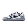 Nike EBERNON Ink Dyed Lonely Branch Slip Resistant Lightweight Low top Skateboard Shoes Men's Black White CK0034-100(Team836-)
