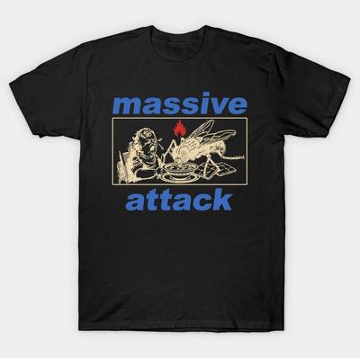 Massive Attack Это Massive Attack Футболка Хлопковая футболка Все размеры UB439