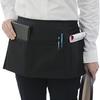 Half Apron Professional Kitchen Staff Stain Resistant with 3 Pocket Waist Apron For Cooking Serving