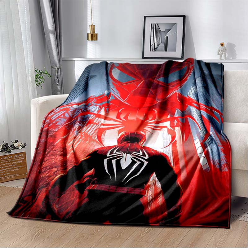 2026 New Spider-Man DIY Printed Blanket, Living Room/Bedroom Shawl, Suitable for Home, Office and Leisure Use, and Can Also Be
