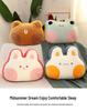 Cute Cartoon 3-in-1 Pillow Blanket: Backrest, Car, Office Nap Essential
