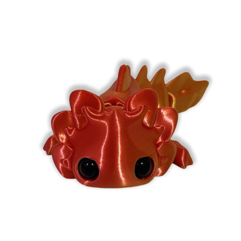 Набор маленьких животных, напечатанных на 3D-принтере, Милый детеныш саламандры с подвижными суставами, 3D-печатные животные для дома, офиса, рукоделия, Печатные фигурки, Рождественские подарки