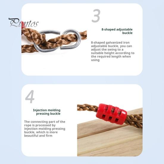 Деревянные качели для взрослых и детей, уличные пасторальные качели с регулируемым тросом, максимальная нагрузка 100 кг, качели для сада и двора