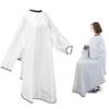 YAARUJEE Парикмахерская стрижка с удлиненным большим для парикмахеров и домашнего использования накидка, ткань, белая, рукава с защитой от морщин, рукава, антистатическая,