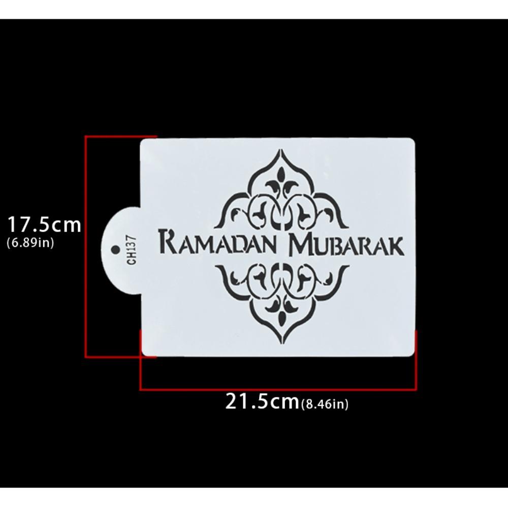 Рамадан Кофе Торт Топпер Декор Луна Спрей Трафареты Новая Мусульманская Выпечка