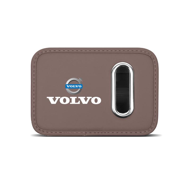 Car Sticker Tissue Box Holder Leather Car Door Side Armrest Napkin Case Backseat Bag For Volvo Rdesign V60 V40 XC60 S60 V50 S90
