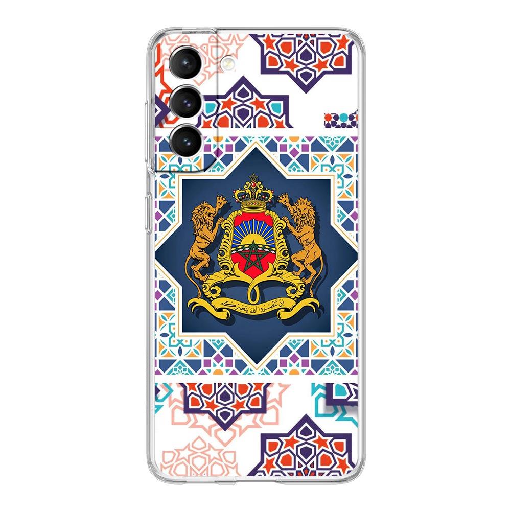 Флаг Марокко Maroc Марокко Паспорт Чехол для телефона для Samsung Galaxy S25 S24 Plus S23 FE S22 S21 S20 Ultra 5G S10 S10E Прозрачный чехол