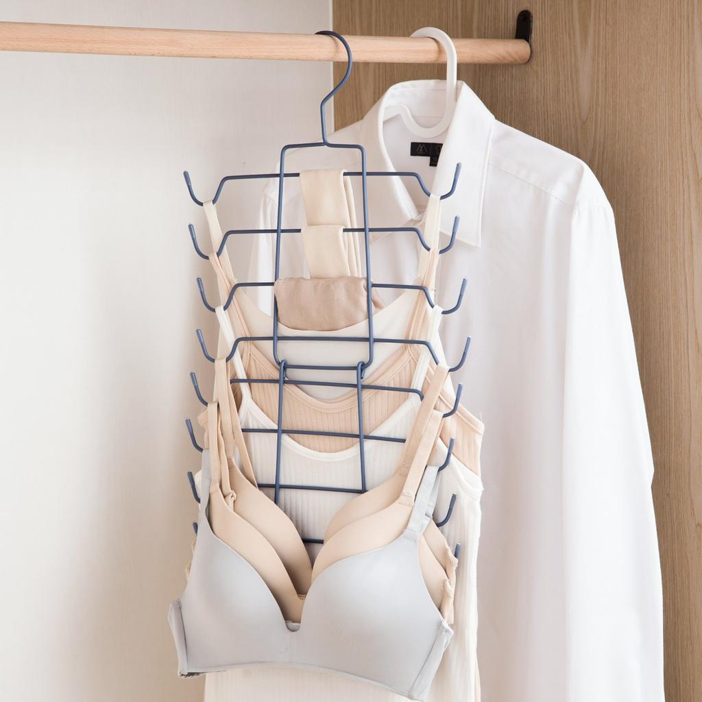 Многофункциональная вешалка для нижнего белья, вешалка для бюстгальтера, многослойная компактная складная жилетка, вешалка для одежды, бытовая