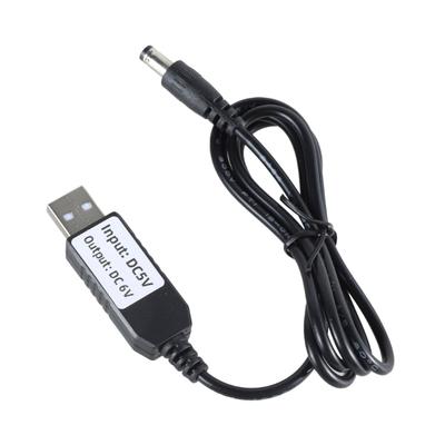 Кабель-адаптер USB 5 В 2A - DC6V1A с DC5.5x2.1 мм для устройств, использующих 4 батарейки АА 100 см 39.37 дюймов