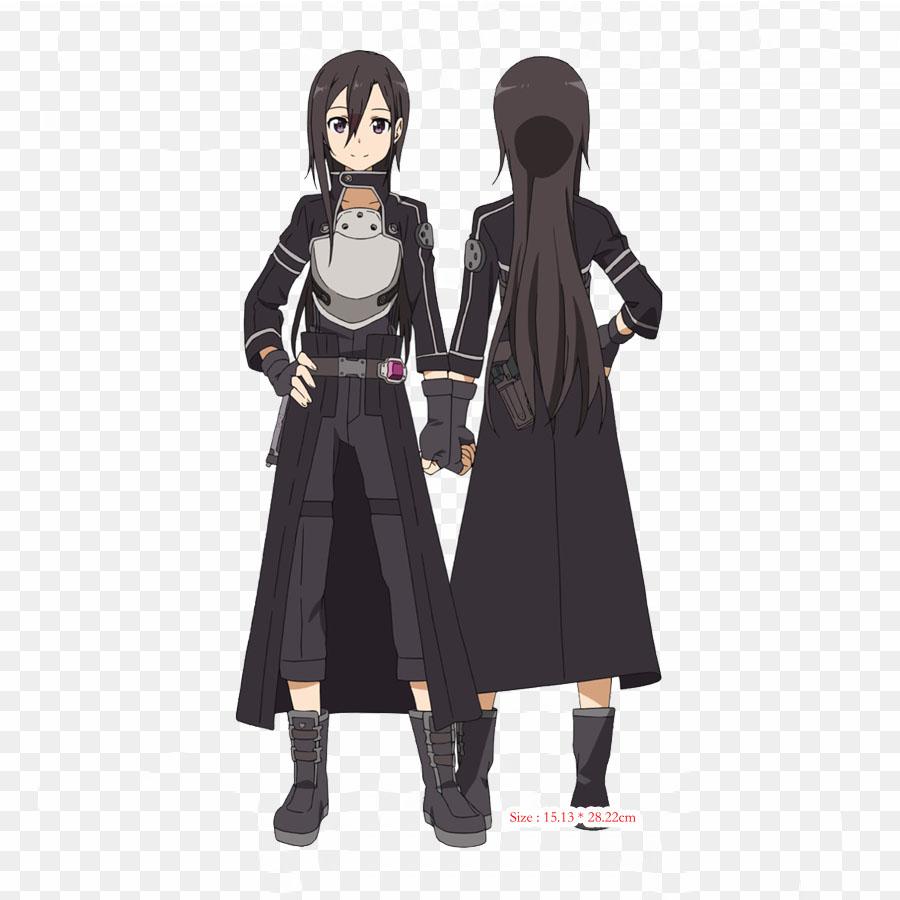 Kirito Os Kirito Asuna Iron On Patches For Clothing Applique Stickers On Clothes Heat-Sensitive Custom Patch