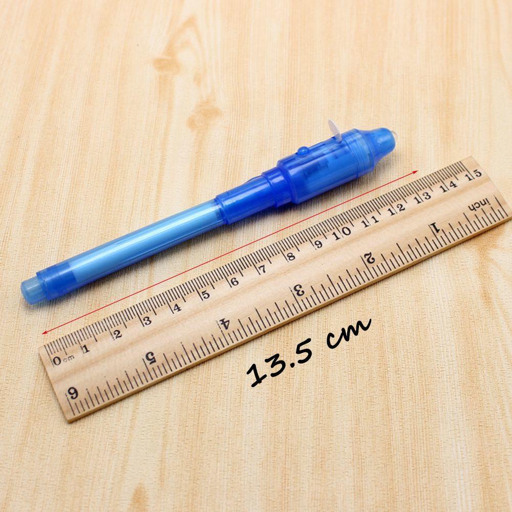 5 PCs Checkout Plastic Secret Message Invisible Ink Spy Pen UV Light Magic Marker