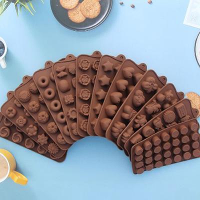 Популярная шоколадная форма своими руками 3D форма для льда из смолы силиконовые формы для жевательных конфет инструмент для выпечки торта фруктовое желе пудинг животное