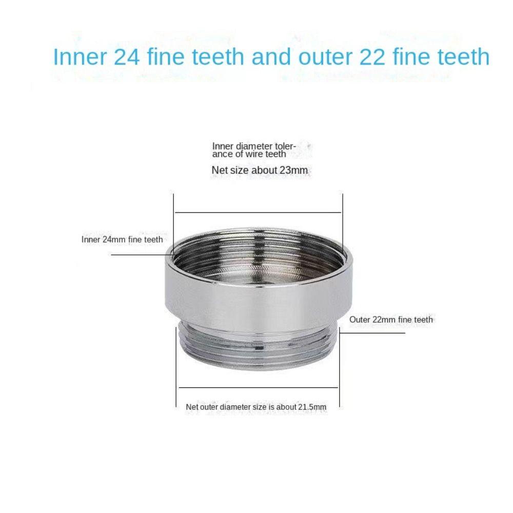 Набор адаптеров для кухонного крана 18/20/22/24 мм на 22 мм с шайбой металлический мужской женский экономичный соединитель для крана аксессуары для ванной комнаты