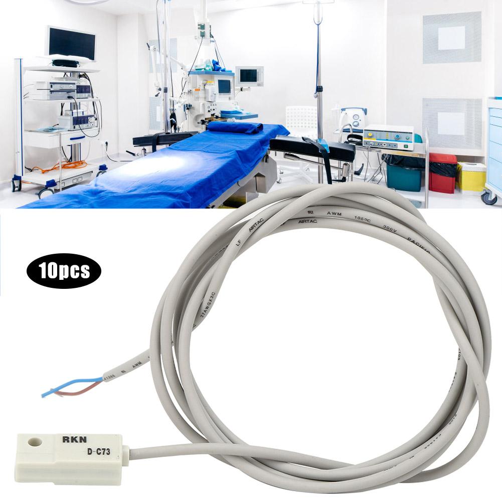 10 шт. Магнитный переключатель DC73 10 Вт герконовый пневматический цилиндр вкл./выкл. для CDG1 CDJ2 CDLG1 CDLJ2