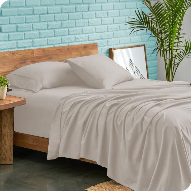 Роскошный комплект простыней из 4 предметов 600TC 100% египетский хлопок с однотонным узором и глубоким карманом 30 см – ультрамягкий, прочный комплект постельного белья с глубоким карманом для всех размеров