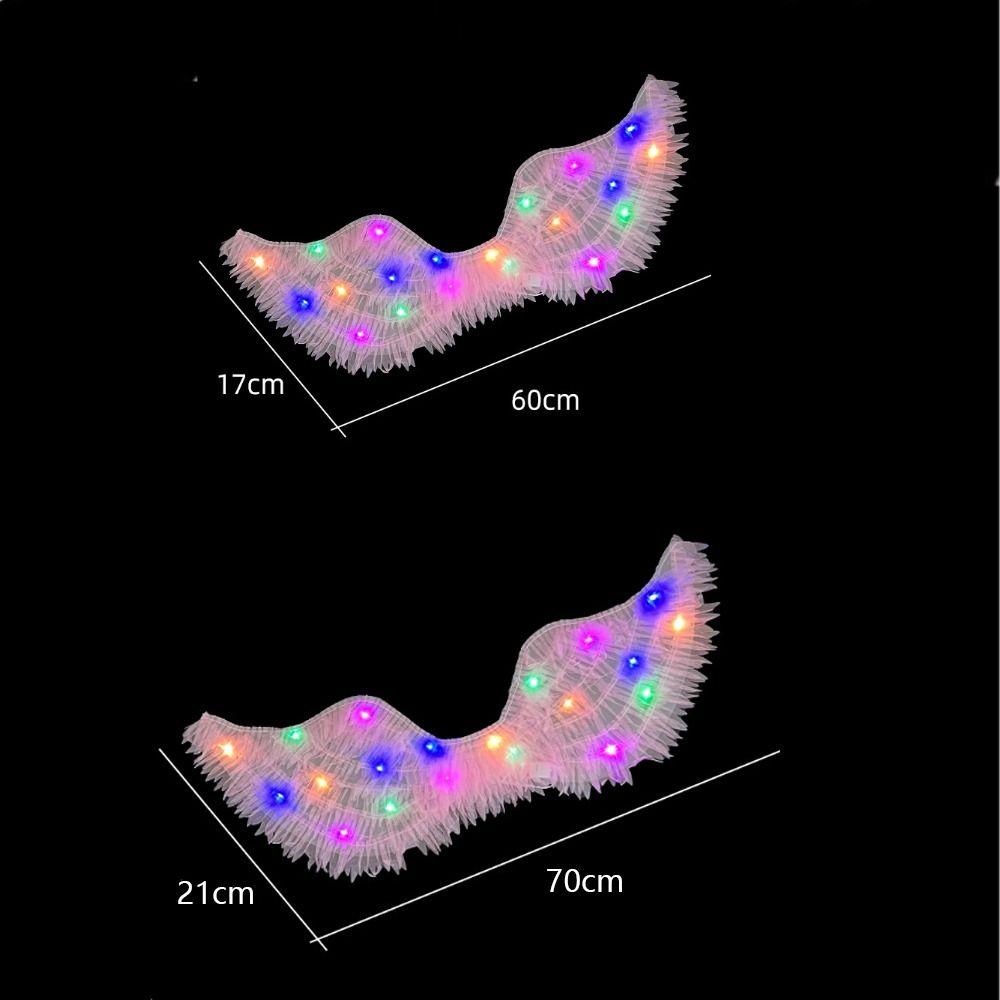 Ручная работа крыло бабочки перо интересная фея летающая игрушка светодиодные светящиеся крылья ангела Рождество