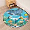 Octonauts Printed Round Rug Carpet Chair Rug Area Rug Entryway Doormats,for Office Chair Living Room Bedroom Kitchen Room.