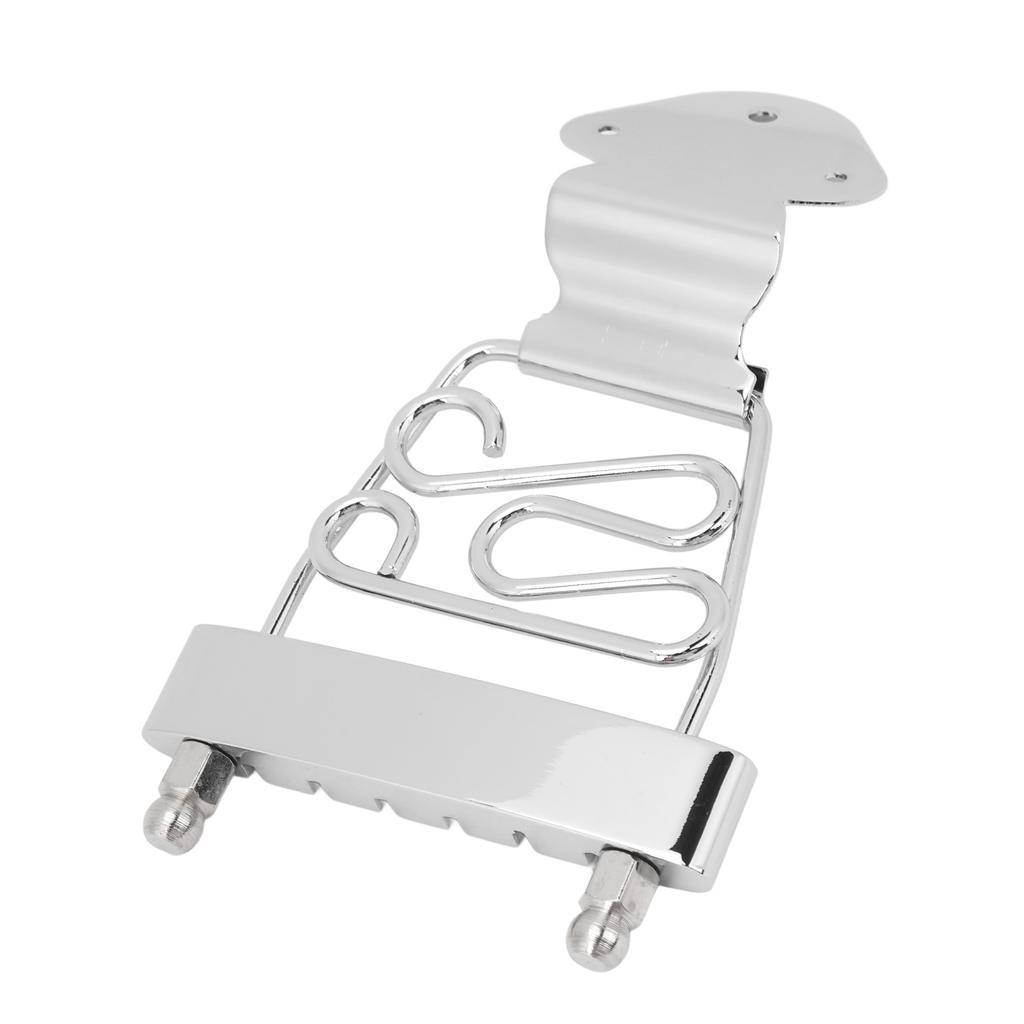 6 String Guitar Trapeze Tailpiece Metal Height Adjustable Guitar Trapeze Bridge Tailpiece for Replacement