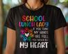 School Lunch Lady T-Shirt: Cafeteria Crew Graphic Tee