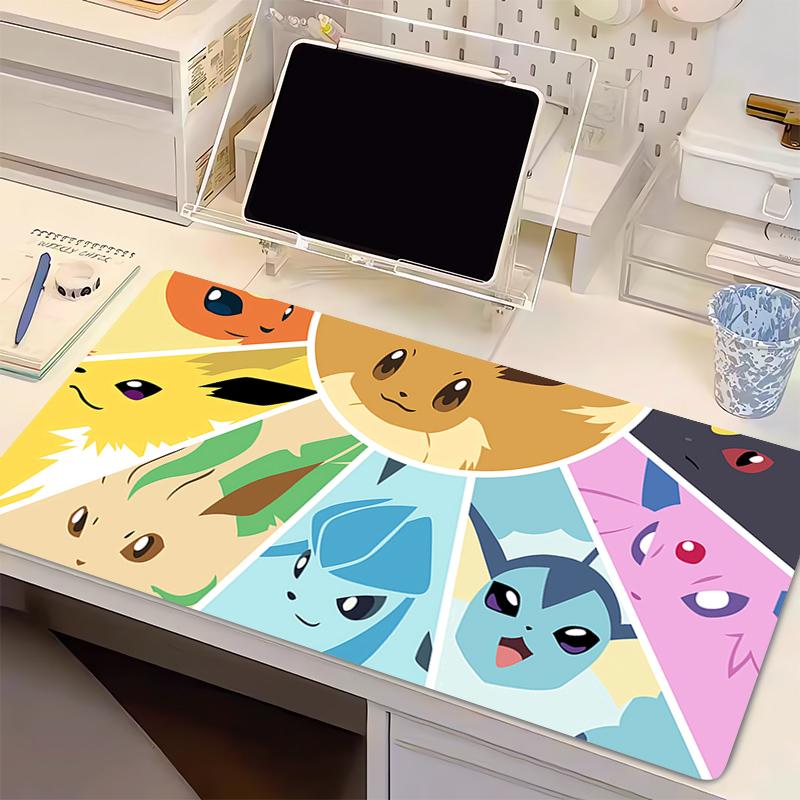 Natural Rubber Mouse Pad Pokemon Gaming Accessories Gabinete Gamer Computer Desk Mat Non Slip Keyboard Pad Tablet Anime Mousepad