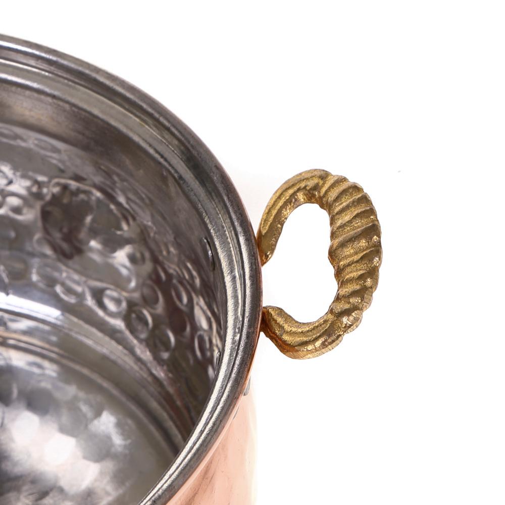 Кухня Медная мини кастрюля с крышкой