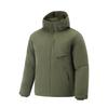 Comfortable Casual Simple Warm Hooded Zipper Mid-Length Down Jacket Men Outerwear Military-Green AYMU565-8